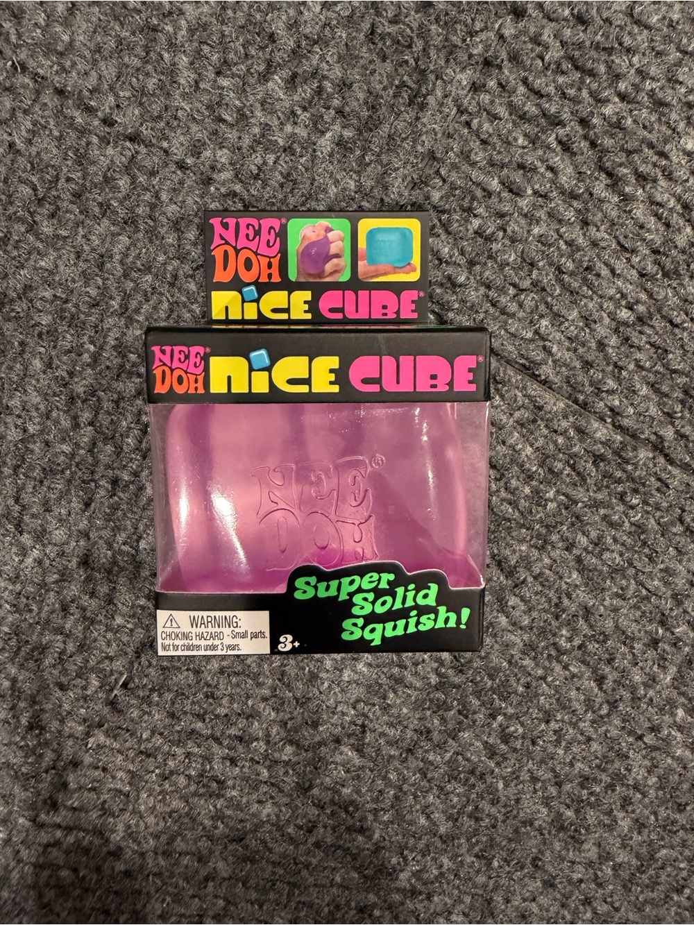 Needoh Nice Cube Super Solid Squish - Purple